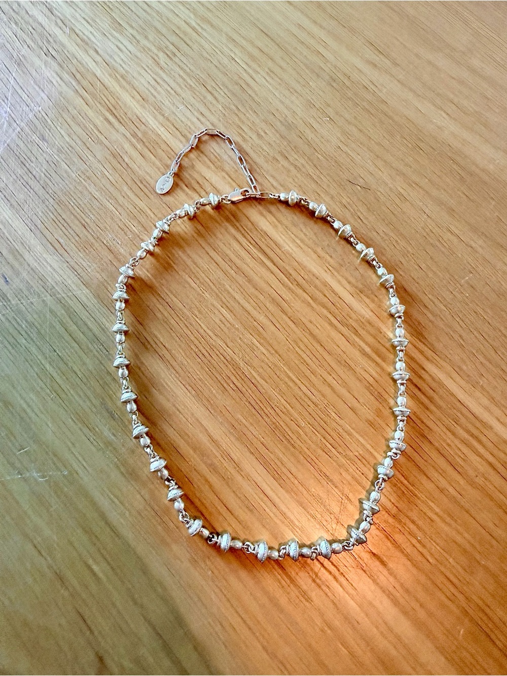 Clare V Petit Mushroom Link Necklace - Vintage Gold NWT $155
